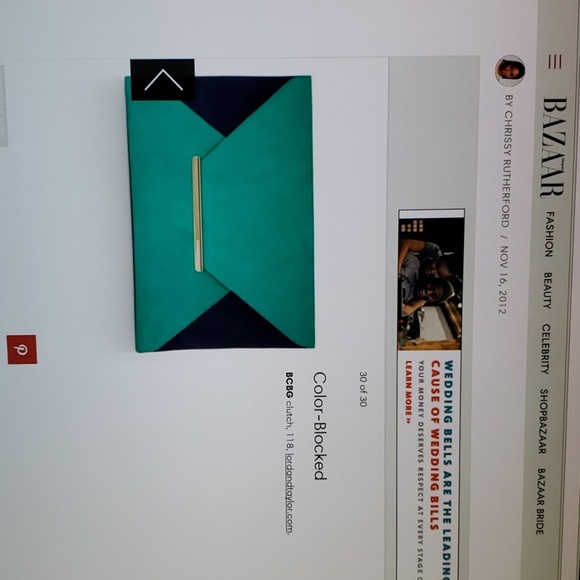 BCBG color blocked clutch - Picture 4 of 4